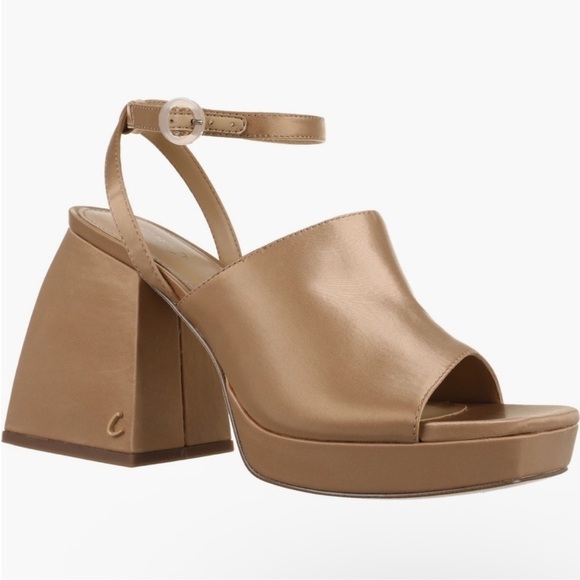 NWT Circus by Sam Edelman Miranda Platform Ankle Strap Rosa Beige Sandal Sz 8.5 - Picture 1 of 8